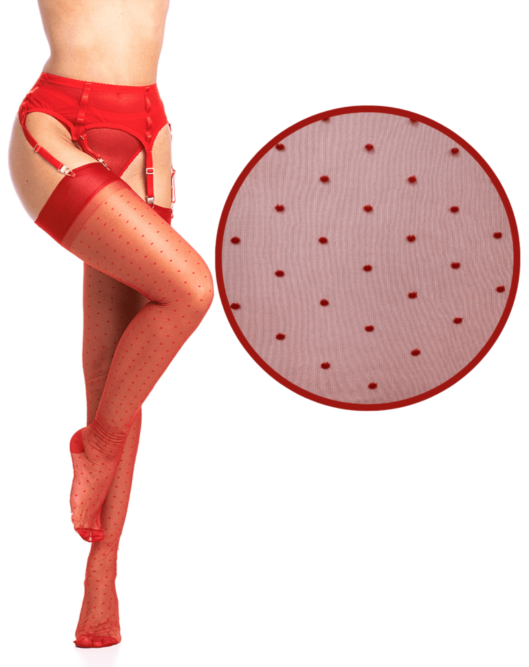 Gio Dixieland Polka Dot Stockings - Fashion Colours