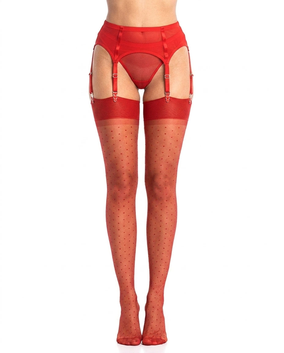 Gio Dixieland Polka Dot Stockings - Fashion Colours